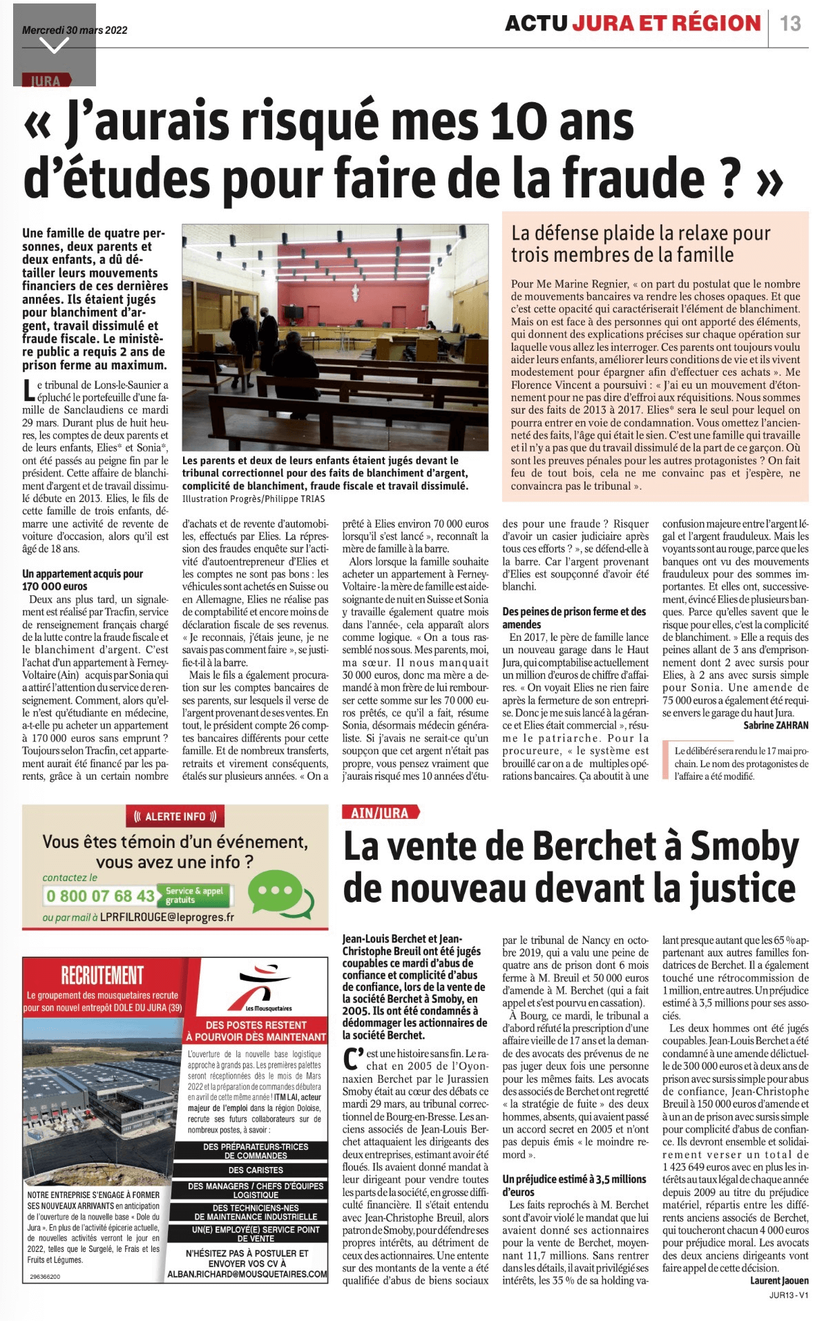 Revue de presse - MRC avocat